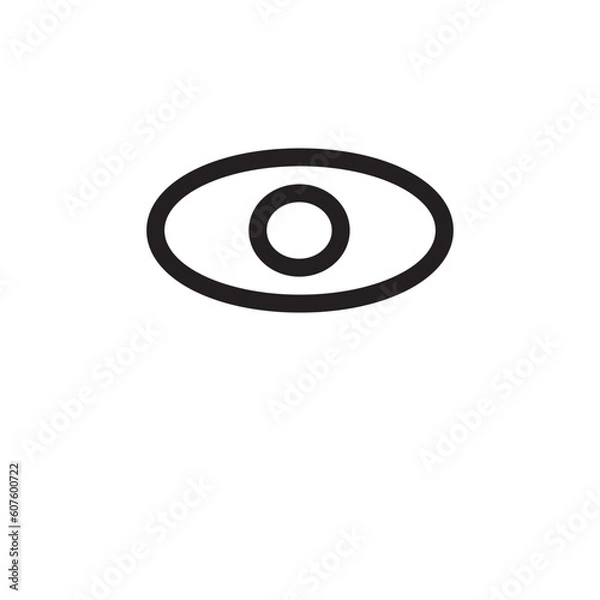 Fototapeta eye icon vector illustration