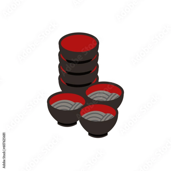 Obraz わんこそば　シンプル