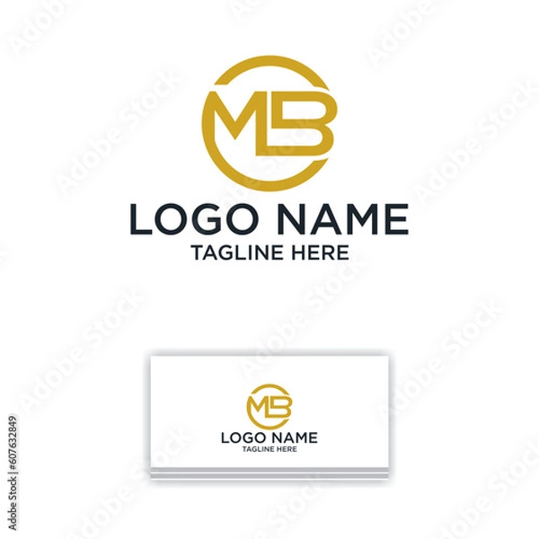 Fototapeta Logo Initial MB