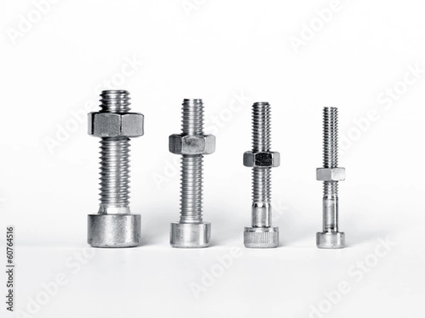 Obraz Schrauben mit Muttern