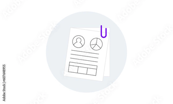 Fototapeta Stack of Paperwork