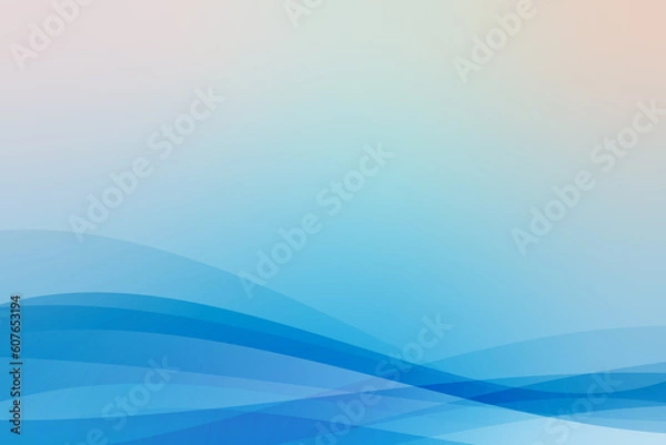 Fototapeta グラデーションが綺麗な曲線で構成された背景イラスト素材