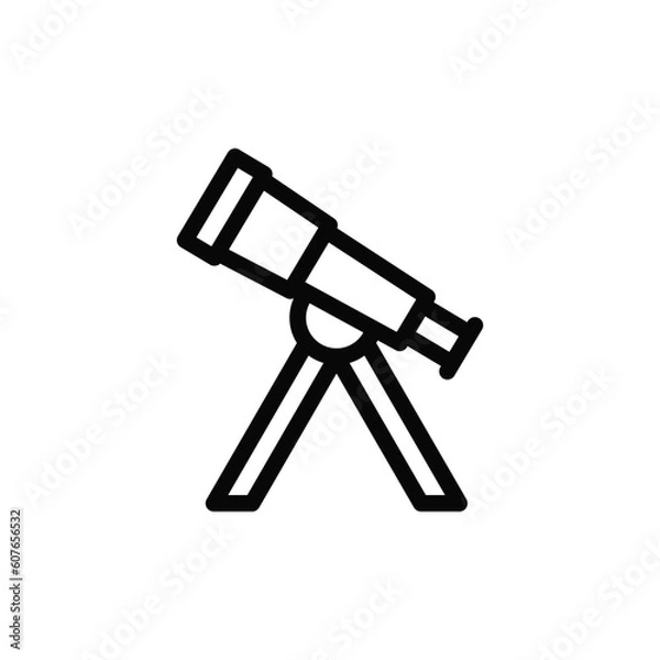 Obraz Telescope icon vector design trendy