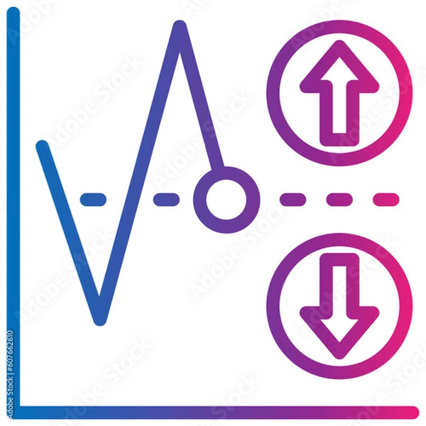 Fototapeta technical gradient style icon