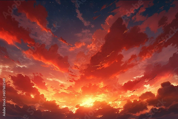 Fototapeta 繊細で芸術的な自然系背景のイラスト(AI generated image)