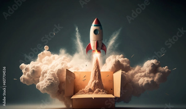 Obraz rocket in space