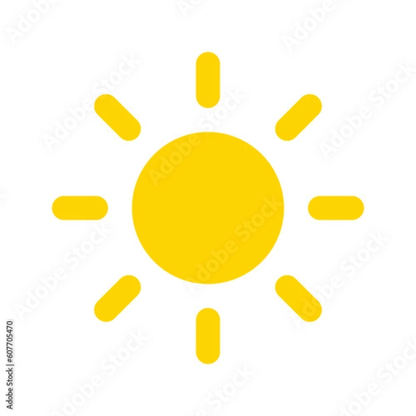 Obraz sun flat icon