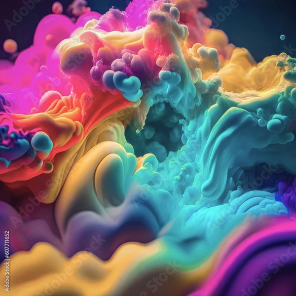 Fototapeta Bright and colorful gas background, textured background wallpaper.