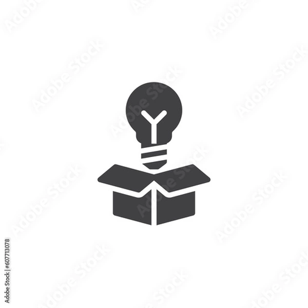 Fototapeta Think outside the box vector icon