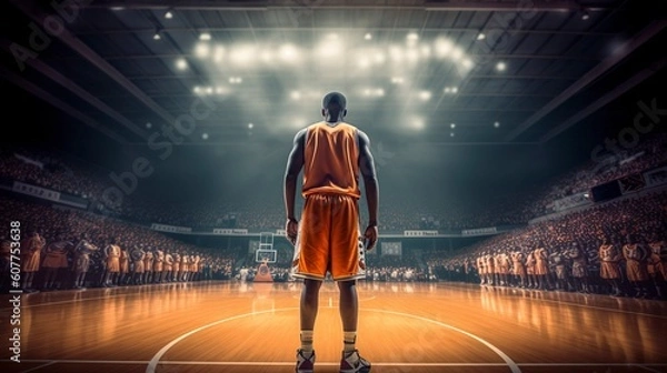 Fototapeta Basketball Player, Generative AI, Illustration