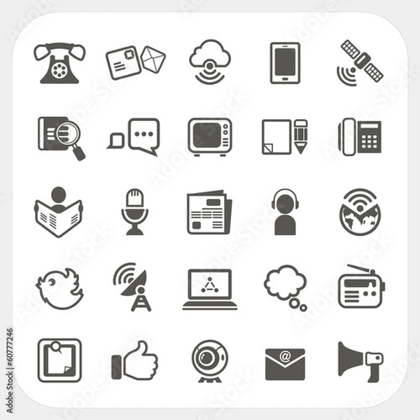 Obraz Communication icons set