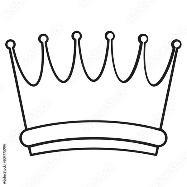 Fototapeta crown icon