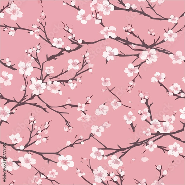 Obraz Sakura Blossoms: Graceful Pink Delight