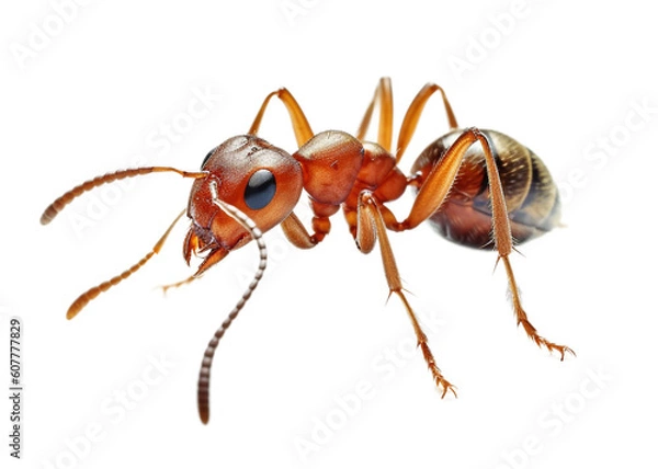 Obraz ant isolated with transparent background.