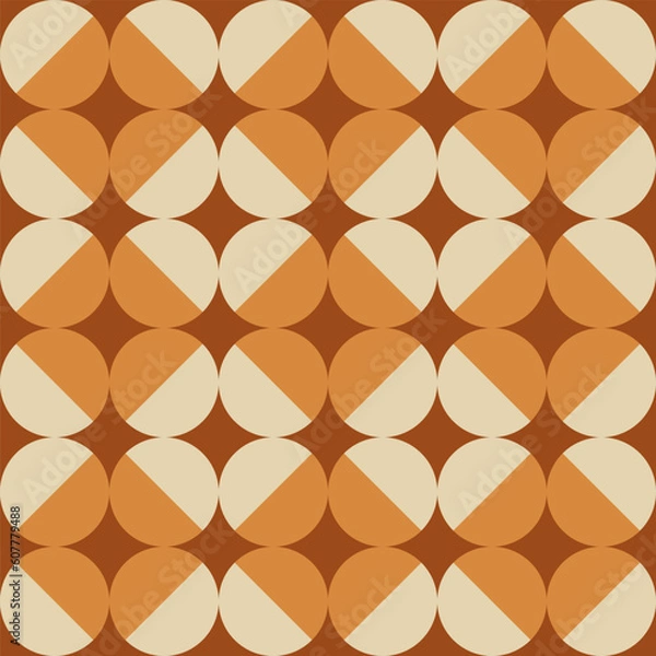 Obraz Seamless geometric background circle and rhombus