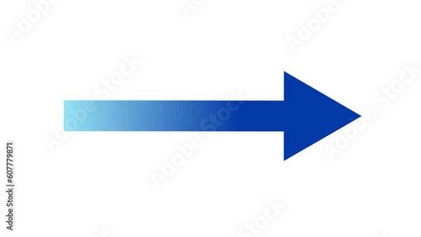 Obraz 右矢印（青）のイラスト