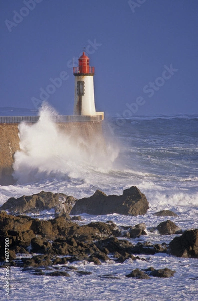 Fototapeta PHARE DANS LA TEMPÊTE 2