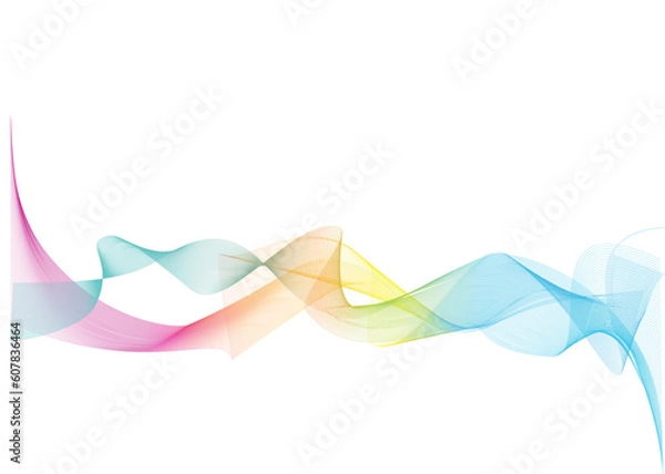 Fototapeta Abstract colorful background. spectrum wave.
