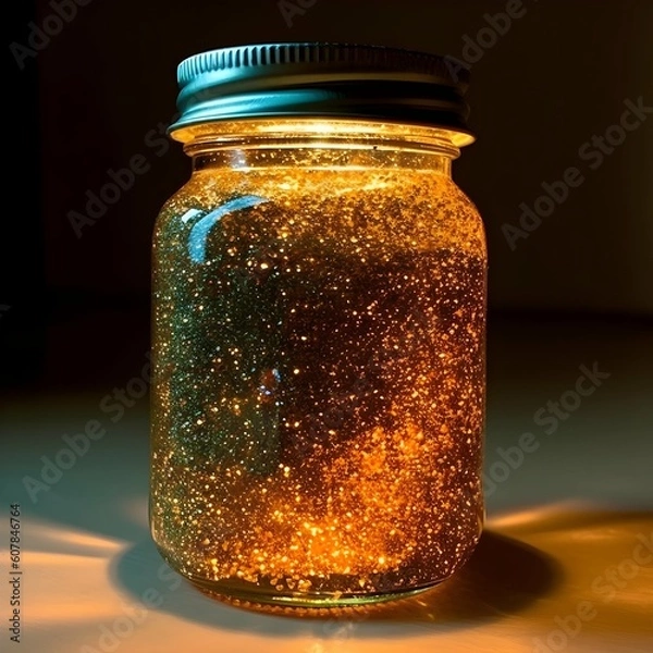 Obraz Glitter in a jar
