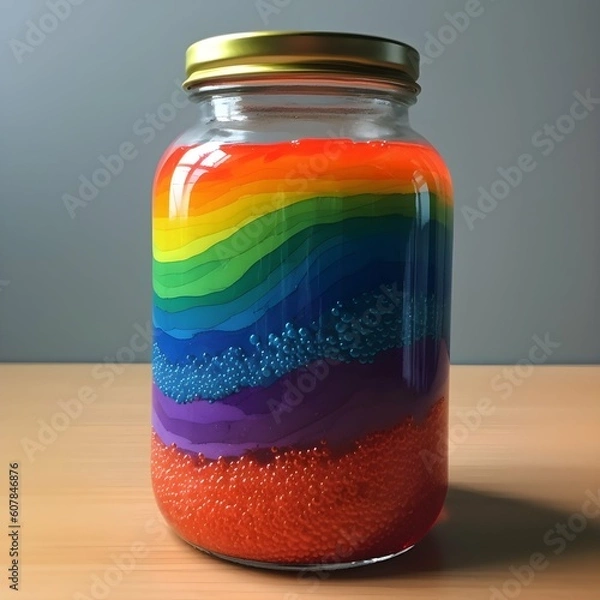 Obraz Rainbow in a jar