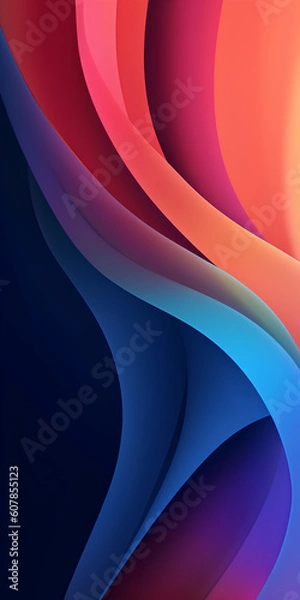 Fototapeta Abstract background with shapes and textures, colored background