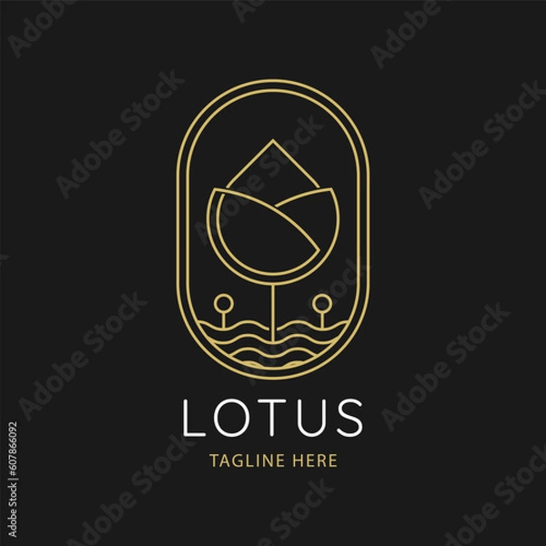 Obraz Lotus Logo Design Template.