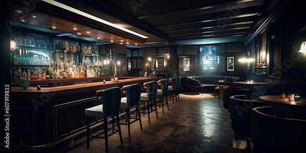 Fototapeta Fancy Bar, Generative AI