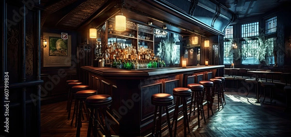 Fototapeta Classic Bar, Generative AI