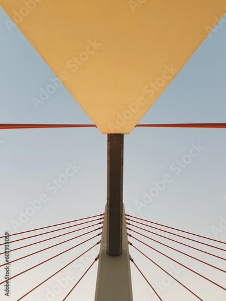 Obraz bridge over blue sky