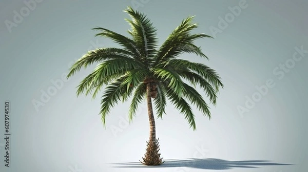 Fototapeta palm tree isolated background generative ai