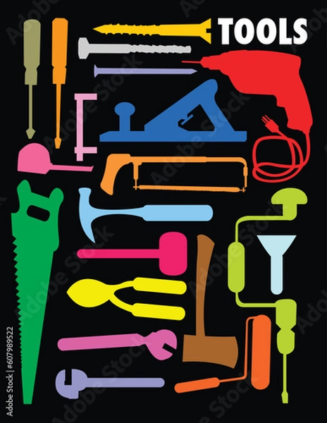 Obraz vector set of various tools