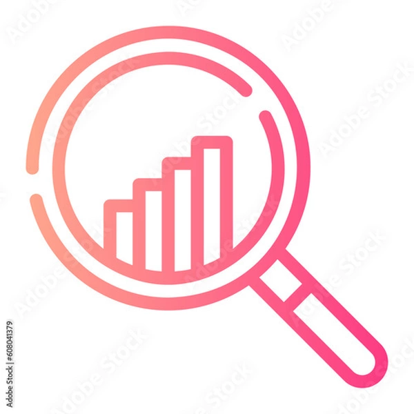 Fototapeta stats gradient icon