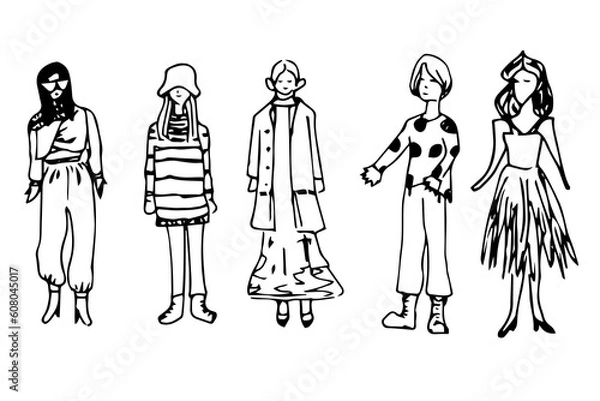 Fototapeta 여자 패션 피플 여성 패션 사람