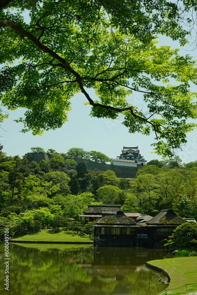 Fototapeta 初夏の彦根城 玄宮園  (2022年4月）