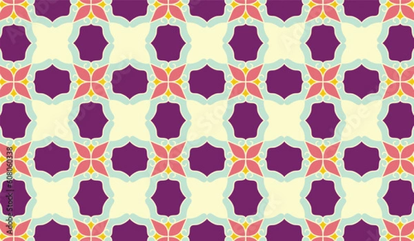 Obraz Geometric KDP Pattern Coloring pages