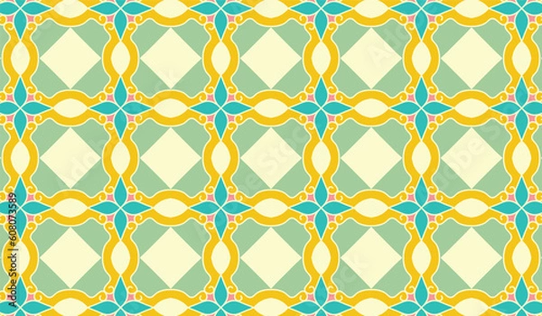 Obraz  KDP Geometric Coloring Pattern 