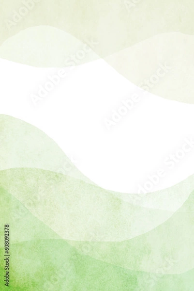 Obraz 緑の自然をイメージしたグリーンの背景 縦