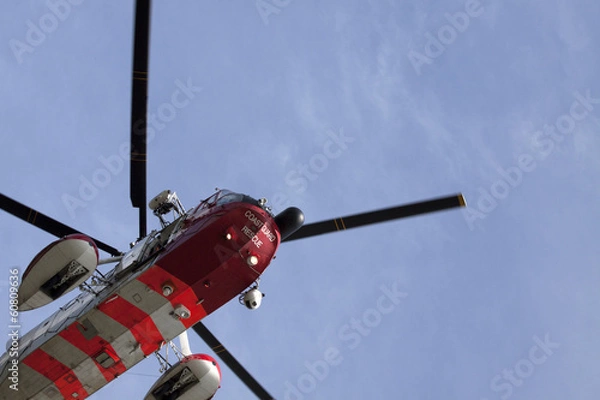 Obraz Rescue helicopter in flight.