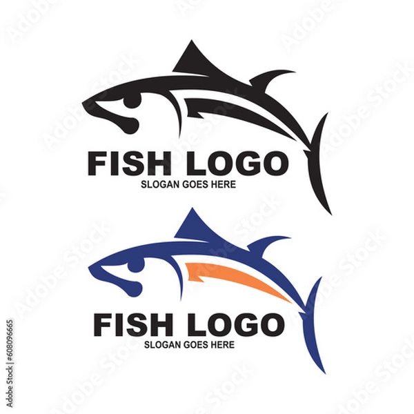 Obraz tuna fish logo design