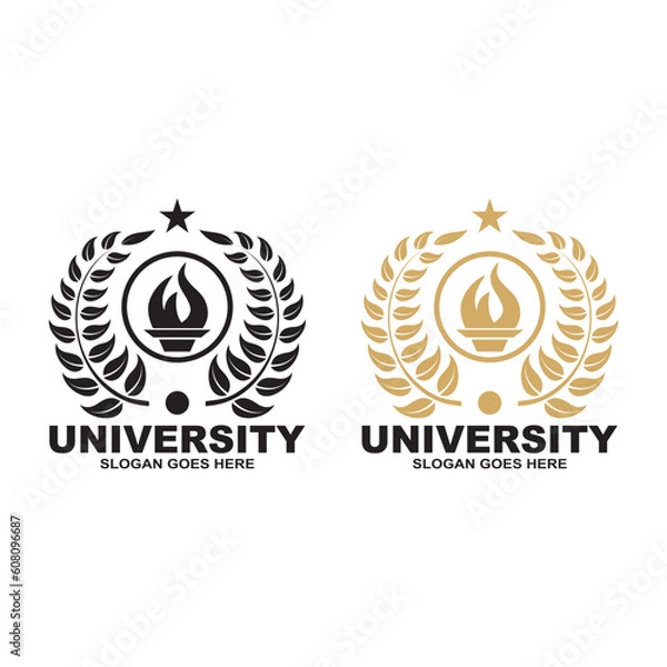 Obraz University vector logo template