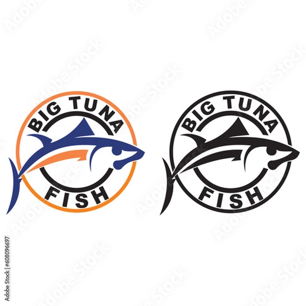 Obraz Tuna fish logo template vector design