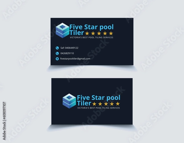 Fototapeta business card template