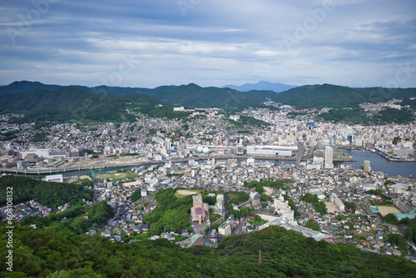 Fototapeta 長崎市で訪れた稲取山からの景色