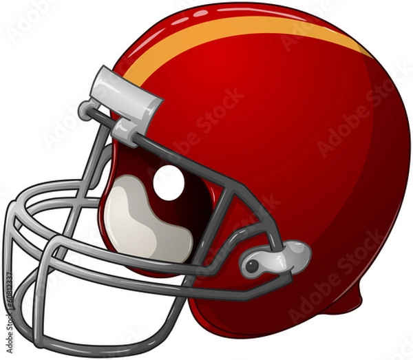 Fototapeta Red Football Helmet