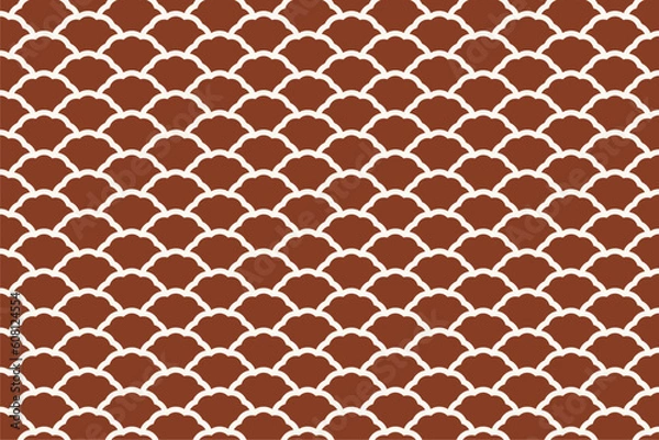 Fototapeta 日本風イラスト背景☆青海波・波模様☆ベクター素材