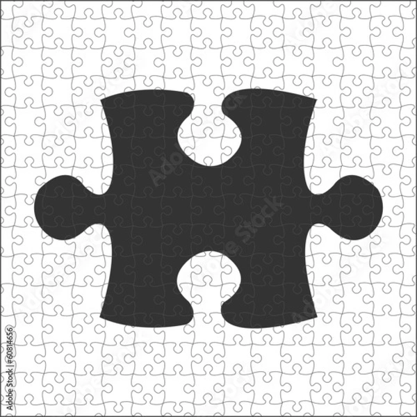 Fototapeta Puzzle pieces vector design