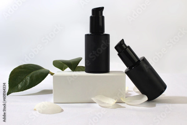 Obraz Cajas y botes lisos de cosmética para Mockups