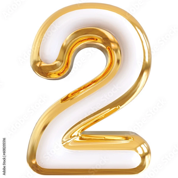 Obraz Gold Number 2