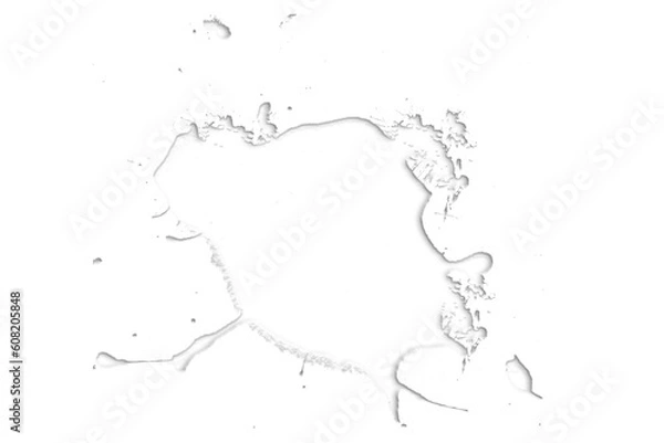 Fototapeta white paint splashes collide isolated