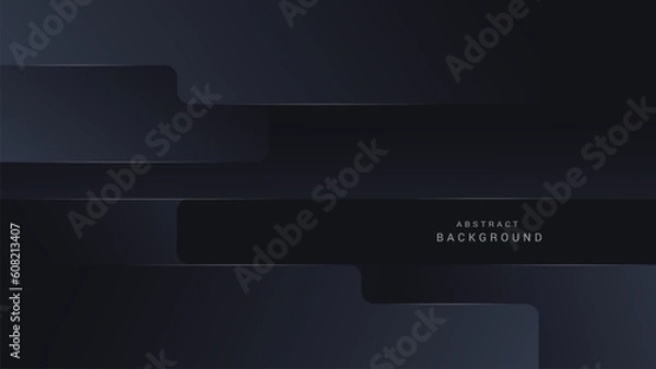Fototapeta Abstract background with simple shape on dark scheme
